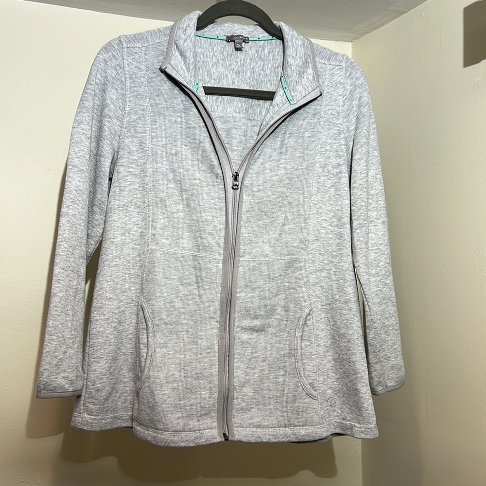 Talbots Grey Zip-Up